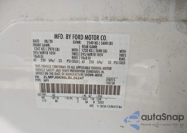 2LMPJ6K90LBL2624: 42772040