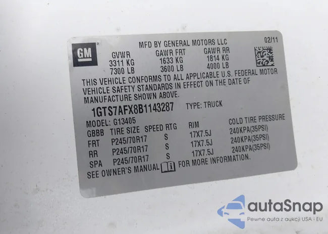 1GTS7AFX8B1143287: 42773179