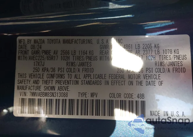 7MMVABBM8SN313088: 42772666