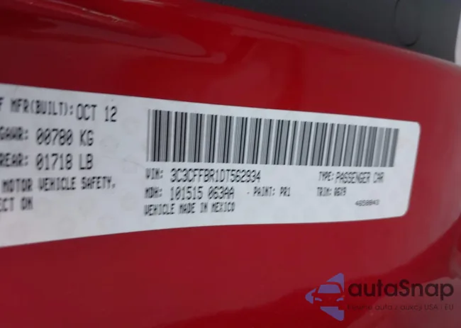 3C3CFFBR1DT562934: 42772668