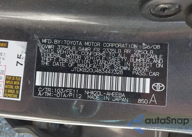 JTDKB20U483447328: 42772808