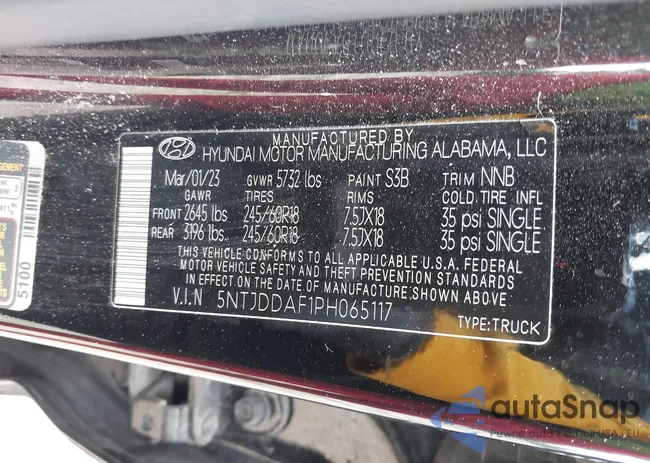 5NTJDDAF1PH065117: 42772964