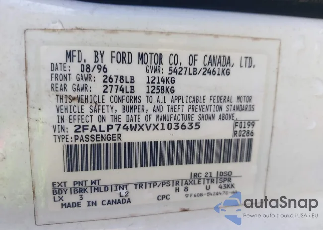 2FALP74WXVX103635: 42774553