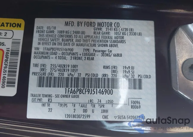 1FA6P8CF9J5146900: 42773756