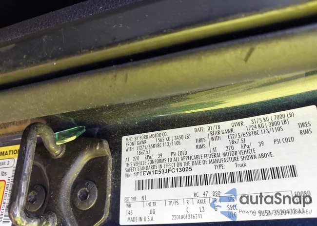 1FTEW1E53JFC13005: 42775007