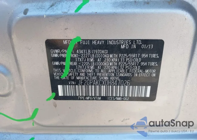 JF2GPAKCXDH847026: 42775175