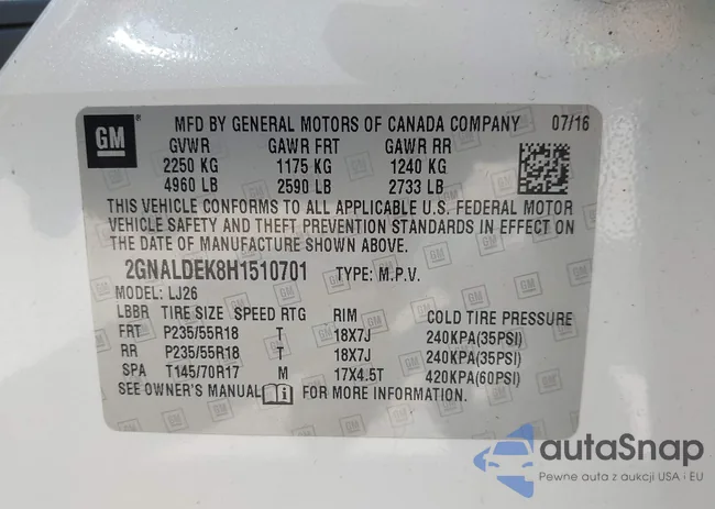 2GNALDEK8H1510701: 42775204