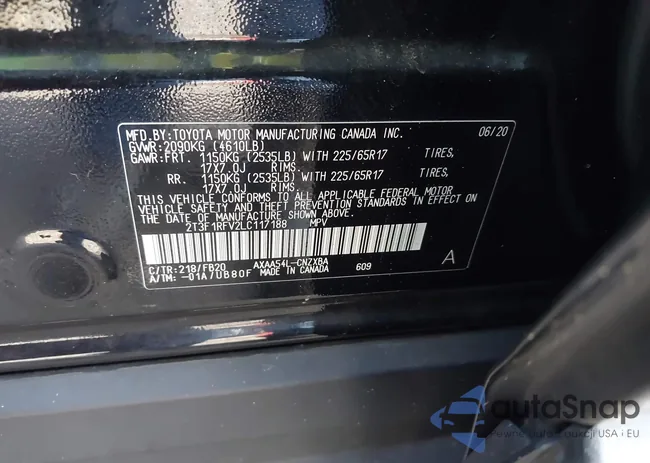 2T3F1RFV2LC117188: 42775270