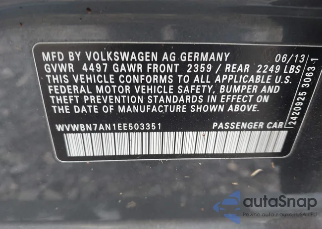 WVWBN7AN1EE503351: 42775286