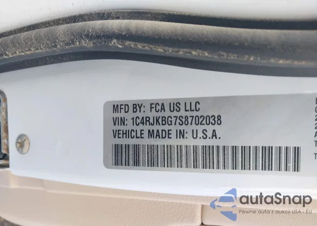 1C4RJKBG7S8702038: 42775459