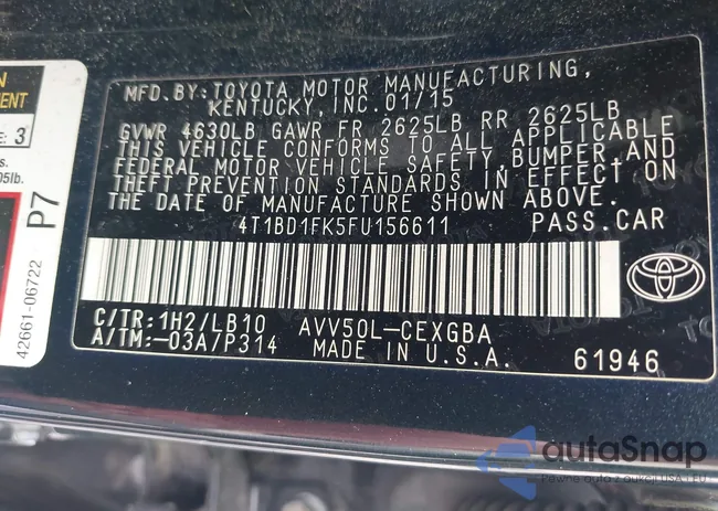 4T1BD1FK5FU156611: 42775468