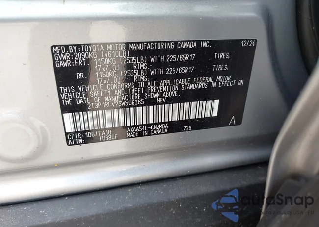 2T3P1RFV2SW506365: 42774632