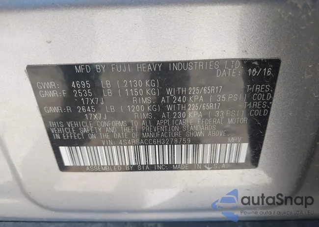 4S4BSACC6H3278759: 42774685