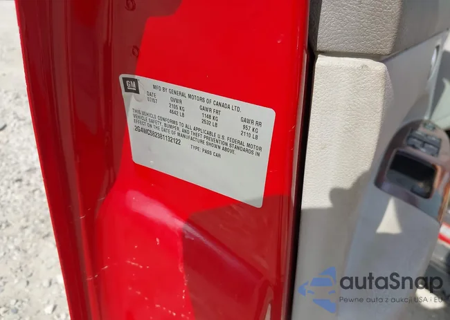 2G4WC582381132122: 42774720