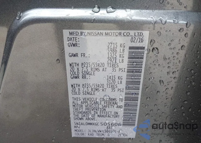 5N1AL0MMXGC505606: 42774761