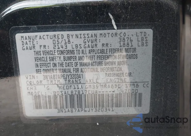 3N1AB7AP6JY320341: 42774777