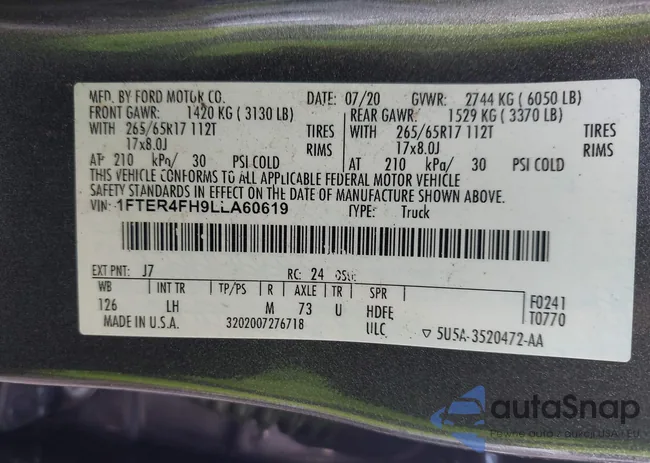 1FTER4FH9LLA60619: 42774865