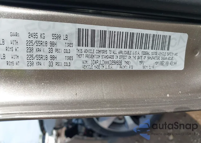 1C4PJLDXXKD290926: 42776044