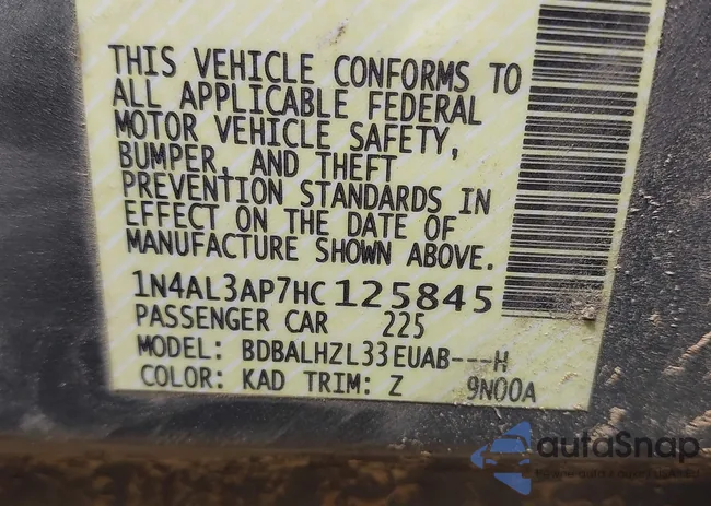 1N4AL3AP7HC125845: 42776164