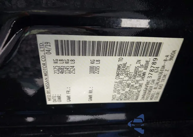 1N4AA6AV9KC378789: 42776433