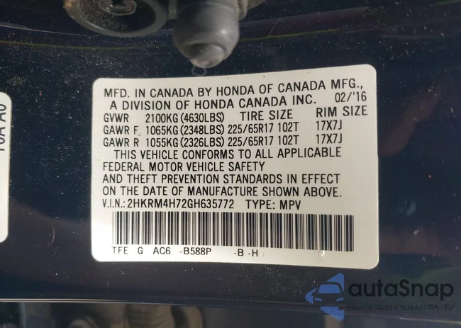 2HKRM4H72GH635772: 42776553