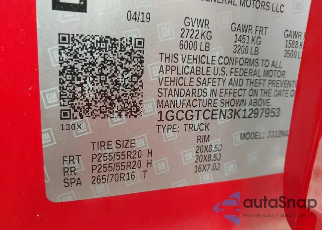 1GCGTCEN3K1297953: 42776597