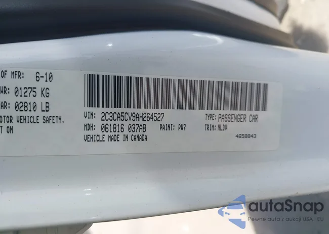 2C3CA5CV9AH264527: 42775789