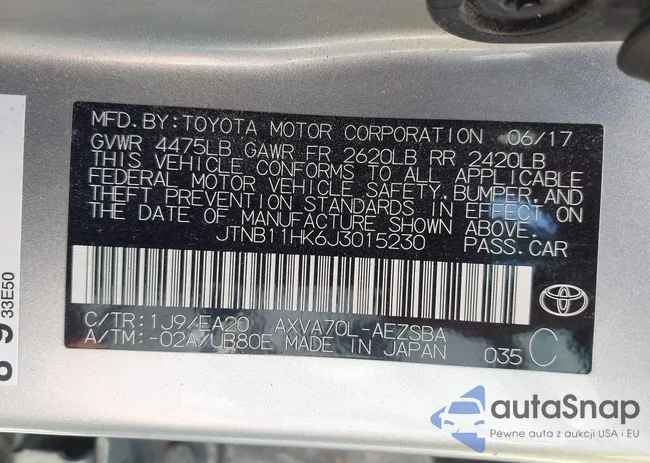 JTNB11HK6J3015230: 42777099