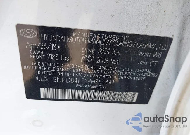 5NPD84LF8JH355441: 42777385