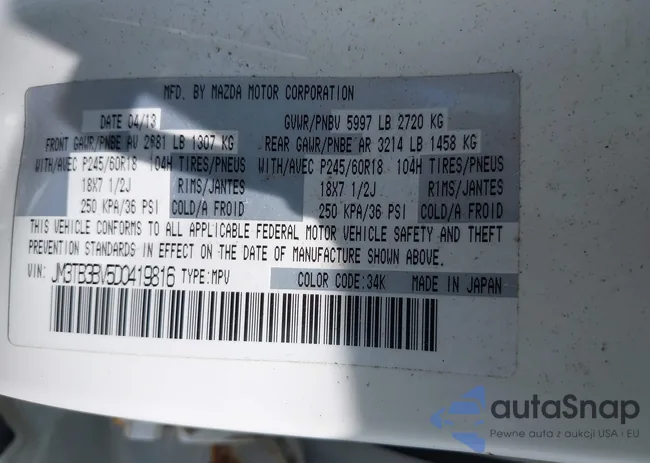 JM3TB3BV5D0419816: 42777444