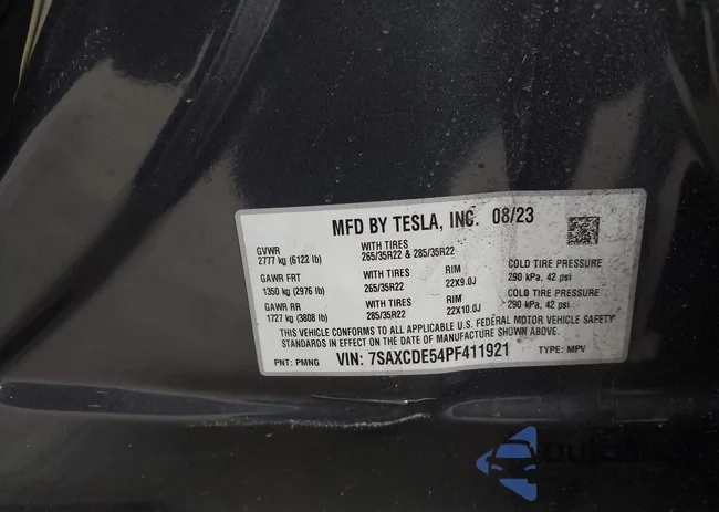 7SAXCDE54PF411921: 42777575