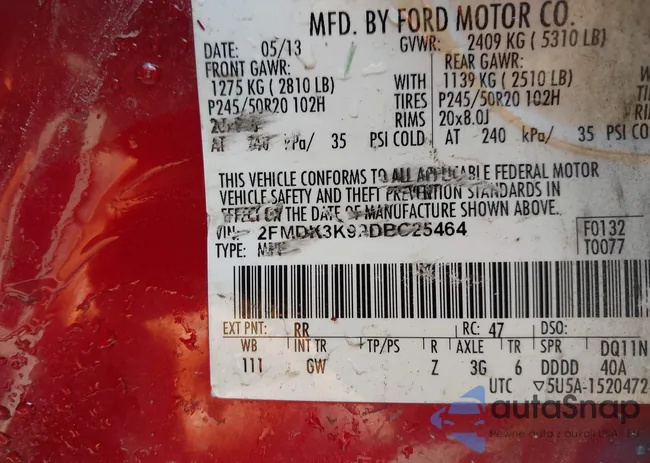 2FMDK3K92DBC25464: 42776655