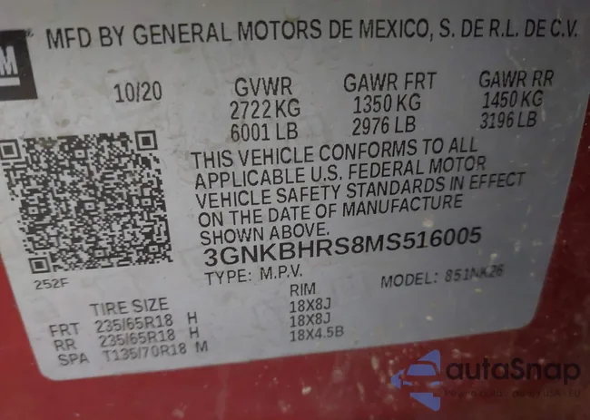 3GNKBHRS8MS516005: 42776669