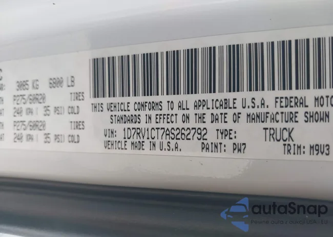 1D7RV1CT7AS262792: 42776687