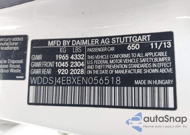 WDDSJ4EBXEN056518: 42776745