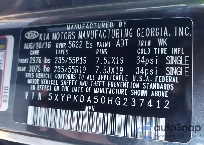 5XYPKDA50HG237412: 42776791