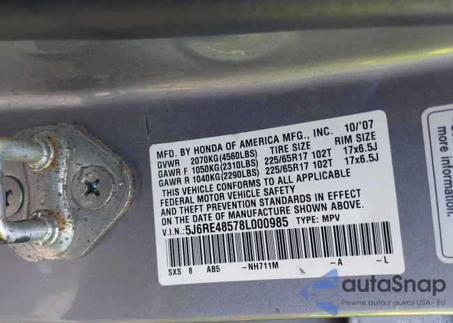 5J6RE48578L000985: 42776926