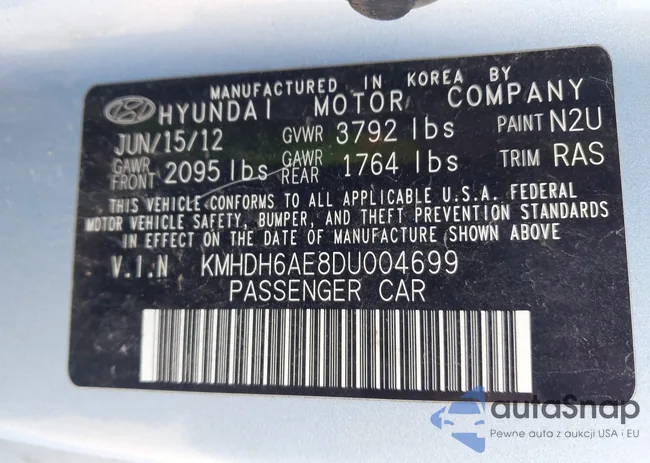 KMHDH6AE8DU004699: 42778076