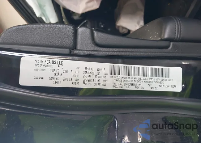 1C4RJFBG4JC426968: 42777913