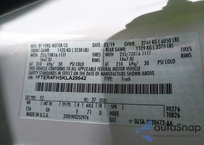 1FTER4FH5KLA29642: 42779229