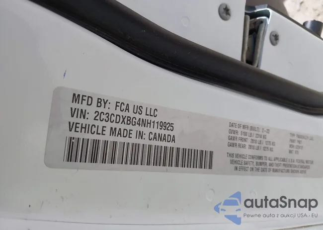 2C3CDXBG4NH119925: 42779400