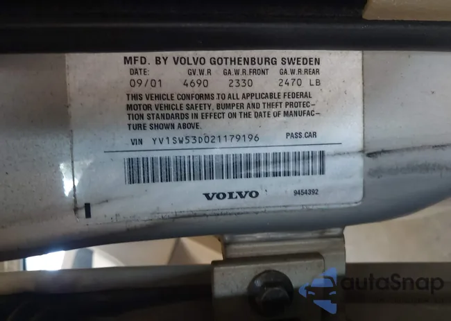 YV1SW53D021179196: 42779420