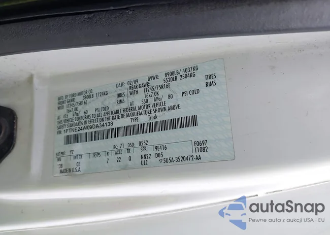 1FTNE24W09DA34138: 42778662