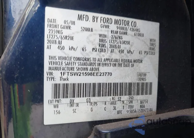 1FTSW21598EE23770: 42778809