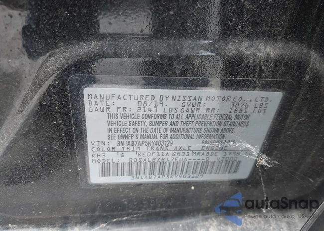 3N1AB7AP5KY403129: 42778892