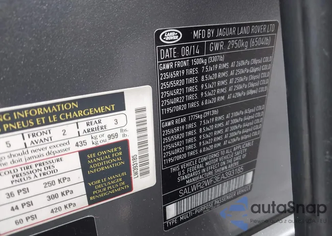 SALWR2WF3EA393185: 42780070