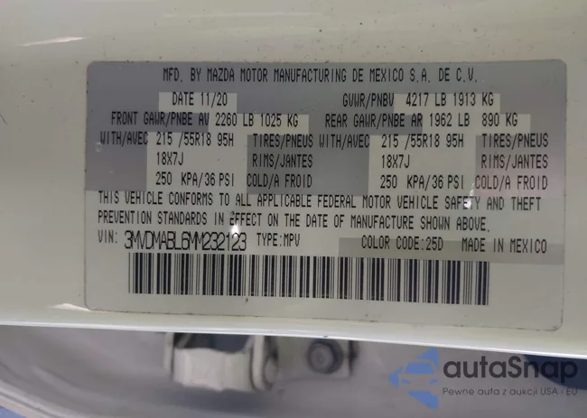 3MVDMABL6MM232123: 42780198