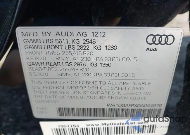 WA1DGAFPXDA044976: 42780271