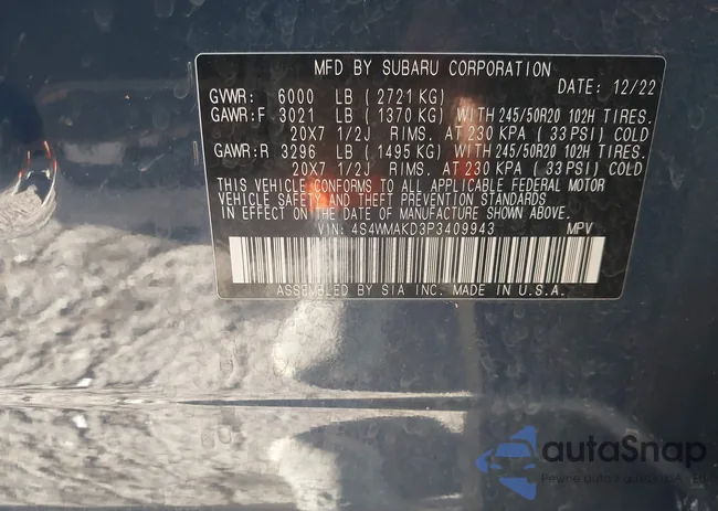 4S4WMAKD3P3409943: 42780287