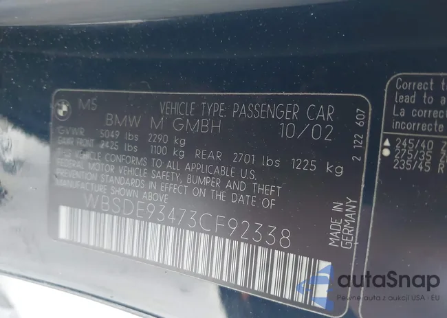 WBSDE93473CF92338: 42779638